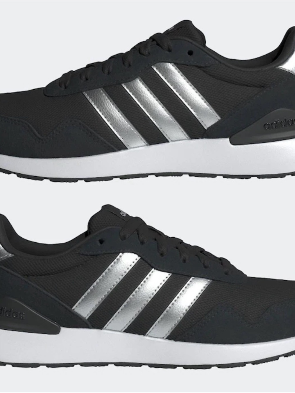 NIB adidas Black/Silver Run 70s 4.0 Trainers SIZE 9 Womens